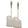 image:imageSuperio Toilet Brush and Holder 1 Pack Toilet Scrubber Bowl Cleaner Brushes Wand Toilets Brush with Holder Caddy Bathroom Cleaning Brush Bowl Brush SetBeige
