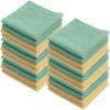 image:imageSuperio Microfiber Cleaning Cloth for Cars Kitchen Cleaning Rags for Housekeeping 16 Absorbent Micro Fiber Towels for House Bathroom AllPurpose StreakFree lintFree Wash Cloths 4 YellowGreen12x12
