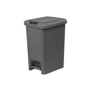 image:imageSuperio Slim Pedal Trash Can GreyBlack 16 Qt  4 Gallon1063x768x1358