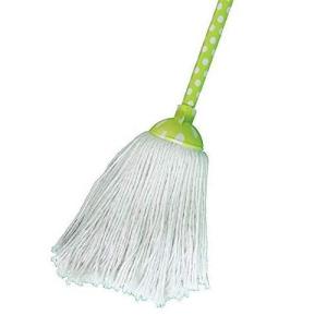 image:imageSuperio String Mop Cotton Mop for Hardwood Floor Cleaning Self Wringing Mop for Home Kitchen Bath Office Cleaning Green and White Easy Lightweight Fancy Mops