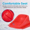 image:imageSuperio Baby Pull Sled Infant Boggan Snow Sled Child Safe Plastic Sleigh with Pull Ropes and Seat Belt Red