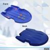 image:imageSuperio Downhill Snow Saucer Sled 37 Snow Slider for 4 Riders Huge Round Plastic Sled with Pull Ropes for Kids and Adults Blue Disc Sled