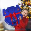 image:imageSuperio Downhill Snow Saucer Sled 37 Snow Slider for 4 Riders Huge Round Plastic Sled with Pull Ropes for Kids and Adults Blue Disc Sled