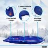 image:imageSuperio Downhill Snow Saucer Sled 37 Snow Slider for 4 Riders Huge Round Plastic Sled with Pull Ropes for Kids and Adults Blue Disc Sled