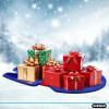 image:imageSuperio Downhill Snow Saucer Sled 37 Snow Slider for 4 Riders Huge Round Plastic Sled with Pull Ropes for Kids and Adults Blue Disc Sled