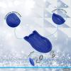 image:imageSuperio Pack of 3 Toboggan Snow Sled for Kids and Adults 37 Plastic Sled with Hole for Pull Ropes and Handles Blue