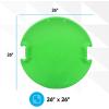 image:imageSuperio Round Saucer Snow Sleds for Kids and Adult Spiral Toddler Sled 26 Avalanche Circle Jet Sled for Toddlers Age Plastic Sledding Disc Winter Snow Toys Fun for Kids and Adults 2PackGreen