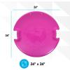 image:imageSuperio Round Saucer Snow Sleds for Kids and Adult Spiral Toddler Sled 26 Avalanche Circle Jet Sled for Toddlers Age Plastic Sledding Disc Winter Snow Toys Fun for Kids and Adults 2PackFuchsia