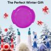 image:imageSuperio Round Snow Saucer Sled 24 Plastic Disc Sled for Kids and Adults Heavy Duty Sled with Handles for Downhill Sledding Winter Outdoor SportsFuchsia