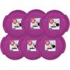 image:imageSuperio Round Snow Saucer Sled 24 Plastic Disc Sled for Kids and Adults Heavy Duty Sled with Handles for Downhill Sledding Winter Outdoor SportsFuchsia