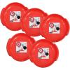 image:imageSuperio Round Snow Saucer Sled 24 Plastic Disc Sled for Kids and Adults Heavy Duty Sled with Handles for Downhill Sledding Winter Outdoor SportsRed