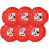 image:imageSuperio Round Snow Saucer Sled 24 Plastic Disc Sled for Kids and Adults Heavy Duty Sled with Handles for Downhill Sledding Winter Outdoor SportsRed
