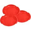 image:imageSuperio Round Snow Saucer Sled 24 Plastic Disc Sled for Kids and Adults Heavy Duty Sled with Handles for Downhill Sledding Winter Outdoor SportsRed