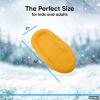 image:imageSuperio Toboggan Snow Sled for Kids and Adults 36  48 Heavy Duty Plastic Slider with Handles and Hole for Pull Ropes Kid and Adult Winter Fun 4 PackYellow36