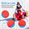 image:imageSuperio Toboggan Snow Sleds for Kids and Adults 3648 Heavy Duty Plastic Sliders with Handles and Hole for Pull Ropes Kid and Adult Winter Fun36