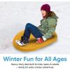 image:imageSuperio Toboggan Snow Sleds for Kids and Adults 3648 Heavy Duty Plastic Sliders with Handles and Hole for Pull Ropes Kid and Adult Winter Fun36