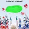 image:imageSuperio Toboggan Snow Sleds for Kids and Adults 3648 Heavy Duty Plastic Sliders with Handles and Hole for Pull Ropes Kid and Adult Winter Fun48