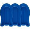 image:imageSuperio Pack of 3 Toboggan Snow Sled for Kids and Adults 37 Plastic Sled with Hole for Pull Ropes and Handles Blue