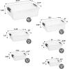image:imageSuperio Clear Storage Bins with Lids Stackable Plastic Storage Container Latch Box with Locking Handles Multiple Sizes 6 Pack  185 35 6611 21 and 36 Qt6 Pack  1