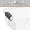 image:imageSuperio Clear Storage Bins with Lids Stackable Plastic Storage Container Latch Box with Locking Handles Multiple Sizes 6 Pack  185 35 6611 21 and 36 Qt6 Pack  1