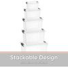 image:imageSuperio Clear Storage Bins with Lids Stackable Plastic Storage Container Latch Box with Locking Handles Multiple Sizes 6 Pack  185 35 6611 21 and 36 Qt5 Pack  1