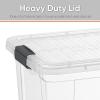 image:imageSuperio Clear Storage Bins with Lids Stackable Plastic Storage Container Latch Box with Locking Handles Multiple Sizes 6 Pack  185 35 6611 21 and 36 Qt5 Pack  1