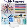 image:imageSuperio Storage Bins with Lids Clear Plastic Containers for Organizing Stackable Totes BPA Free Odor Free Organizer Boxes for Home and Dorm 2 Pack 2275 Qt105 Quarts