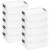 image:imageSuperio Storage Bins with Lids Clear Plastic Containers for Organizing Stackable Totes BPA Free Odor Free Organizer Boxes for Home and Dorm 2 Pack 2275 Qt225 Quart