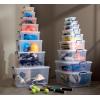 image:imageSuperio Storage Bins with Lids Clear Plastic Containers for Organizing Stackable Totes BPA Free Odor Free Organizer Boxes for Home and Dorm 2 Pack 2275 Qt60 Qt Wheeled