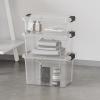 image:imageSuperio Storage Bins with Lids Clear Plastic Containers for Organizing Stackable Totes BPA Free Odor Free Organizer Boxes for Home and Dorm 2 Pack 2275 Qt35 Quart
