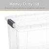 image:imageSuperio Storage Bins with Lids Clear Plastic Containers for Organizing Stackable Totes BPA Free Odor Free Organizer Boxes for Home and Dorm 2 Pack 2275 Qt475 Qt
