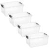 image:imageSuperio Storage Bins with Lids Clear Plastic Containers for Organizing Stackable Totes BPA Free Odor Free Organizer Boxes for Home and Dorm 2 Pack 2275 Qt21 Qt
