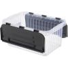 image:imageSuperio Storage Bins with Lids Clear Plastic Containers for Organizing Stackable Totes BPA Free Odor Free Organizer Boxes for Home and Dorm 2 Pack 2275 Qt105 Quart