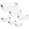 image:imageSuperio Clear Storage Bins with Lids Stackable Plastic Storage Container Latch Box with Locking Handles Multiple Sizes 6 Pack  185 35 6611 21 and 36 Qt6 Pack  1