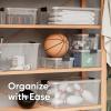 image:imageSuperio Clear Storage Boxes with Lids 875 Quart Plastic Container Bins for Organizing Stackable Crates BPA Free Non Toxic Odor Free Organizers for Home Office and Dorm 6 Pack74 Qt