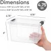 image:imageSuperio Clear Storage Boxes with Lids 875 Quart Plastic Container Bins for Organizing Stackable Crates BPA Free Non Toxic Odor Free Organizers for Home Office and Dorm 6 Pack47 Quart