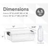 image:imageSuperio Clear Storage Boxes with Lids 875 Quart Plastic Container Bins for Organizing Stackable Crates BPA Free Non Toxic Odor Free Organizers for Home Office and Dorm 6 Pack45 Quart