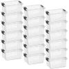 image:imageSuperio Clear Storage Boxes with Lids 875 Quart Plastic Container Bins for Organizing Stackable Crates BPA Free Non Toxic Odor Free Organizers for Home Office and Dorm 6 Pack35 Quart