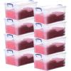 image:imageSuperio Clear Storage Boxes with Lids 875 Quart Plastic Container Bins for Organizing Stackable Crates BPA Free Non Toxic Odor Free Organizers for Home Office and Dorm 6 Pack36 Qt
