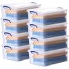 image:imageSuperio Clear Storage Boxes with Lids 875 Quart Plastic Container Bins for Organizing Stackable Crates BPA Free Non Toxic Odor Free Organizers for Home Office and Dorm 6 Pack225 Qt