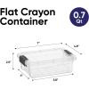 image:imageSuperio Clear Storage Boxes with Lids 875 Quart Plastic Container Bins for Organizing Stackable Crates BPA Free Non Toxic Odor Free Organizers for Home Office and Dorm 6 Pack07 Quarts
