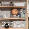 image:imageSuperio Clear Storage Boxes with Lids 875 Quart Plastic Container Bins for Organizing Stackable Crates BPA Free Non Toxic Odor Free Organizers for Home Office and Dorm 6 Pack21 Qt