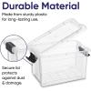 image:imageSuperio Clear Storage Boxes with Lids 875 Quart Plastic Container Bins for Organizing Stackable Crates BPA Free Non Toxic Odor Free Organizers for Home Office and Dorm 6 Pack14 Quarts