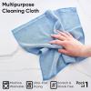 image:imageSuperio Microfiber Cleaning Cloth 16 x 16 Blue Washing Towel for Home Kitchen Auto Window and OfficeNo Detergents Needed Scratch amp Streak Free Miracle Clean UltraFast Drying 8 Pack