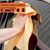 image:imageSuperio Yellow Microfiber Cleaning Cloth for Cars House Bthroom 16x16 Miracle Cloth Streak Free Lint Free Rag Cleaning Towel No Detergent Needed