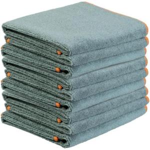 image:imageSuperio Grey Microfiber Cleaning Cloth for Cars Kitchen Bathroom 16x16 Miracle Cloth Lint Free Rags for Cleaning House Washable Reusable No Detergents Needed Scratch amp Streak Free 36 PackGrey