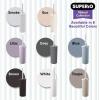image:imageDecorative Plastic Toilet Bowl Brush and Holder Set Blue 1 Pack Cleaner Scrubber for Bathroom  Ribbed DesignLilac