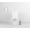 image:imageDecorative Plastic Toilet Bowl Brush and Holder Set Taupe 2 Pack Cleaner Scrubber for Bathroom  Ribbed DesignBlue
