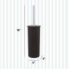 image:imageDecorative Plastic Toilet Bowl Brush and Holder Set Taupe 2 Pack Cleaner Scrubber for Bathroom  Ribbed DesignBrown