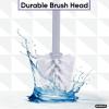 image:imageDecorative Plastic Toilet Bowl Brush and Holder Set Taupe 2 Pack Cleaner Scrubber for Bathroom  Ribbed DesignBrown